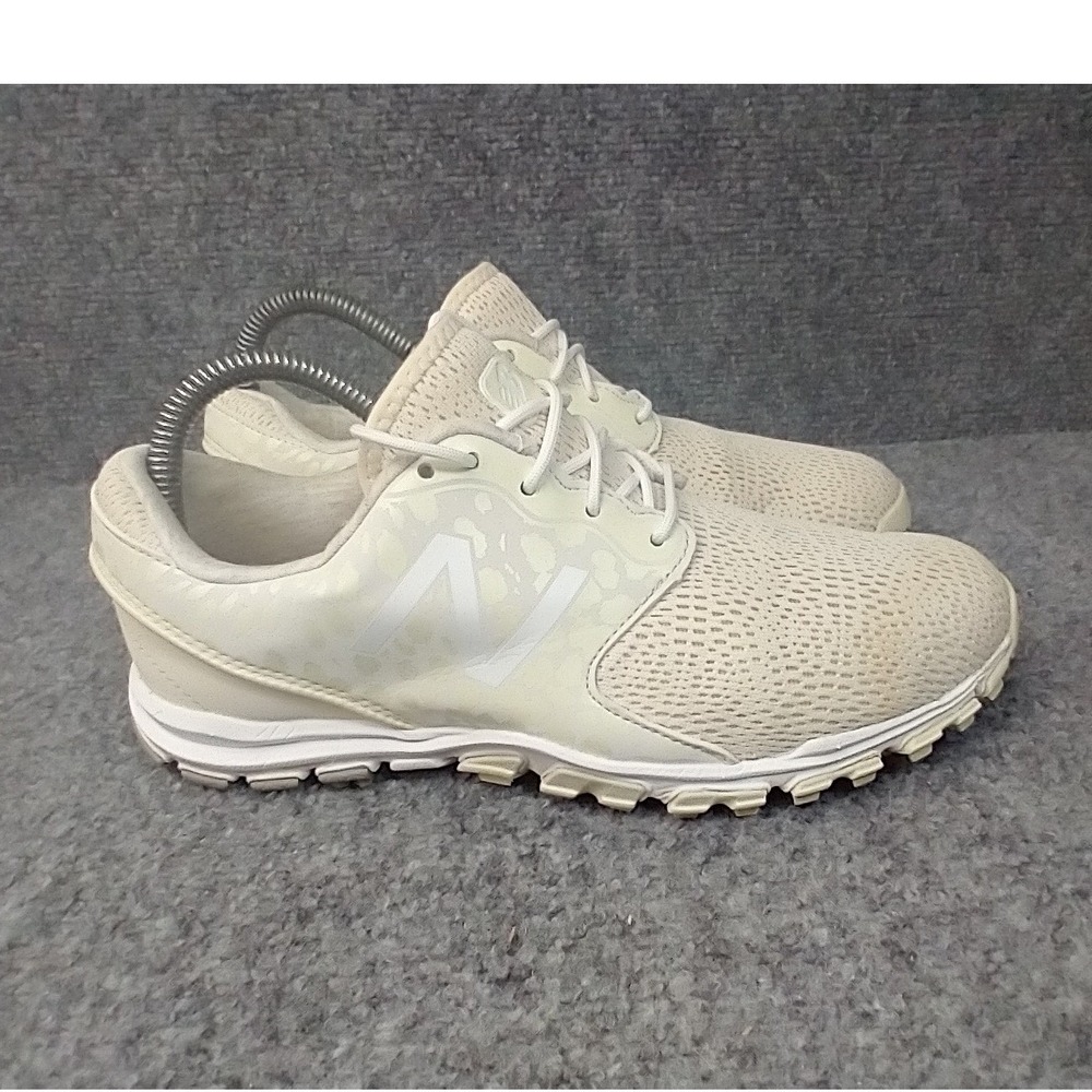 New Balance Minimus Golf Shoes Women Size 7 Cream White NBGW1007 Spikeless